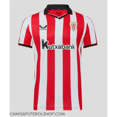 Camisa de time de futebol Athletic Bilbao Yuri Berchiche #17 Replicas 1º Equipamento 2025-26 Manga Curta Camisa de time de futebol Athletic Bilbao Yuri Berchiche #17 Replicas 1º Equipamento 2025-26 Manga Curta